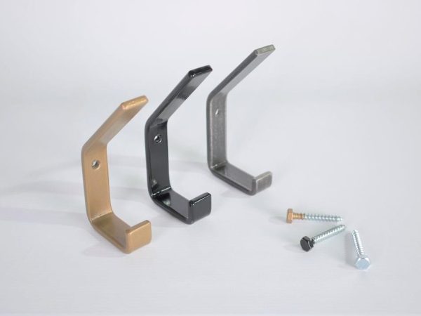 Industrial design steel double wall hooks