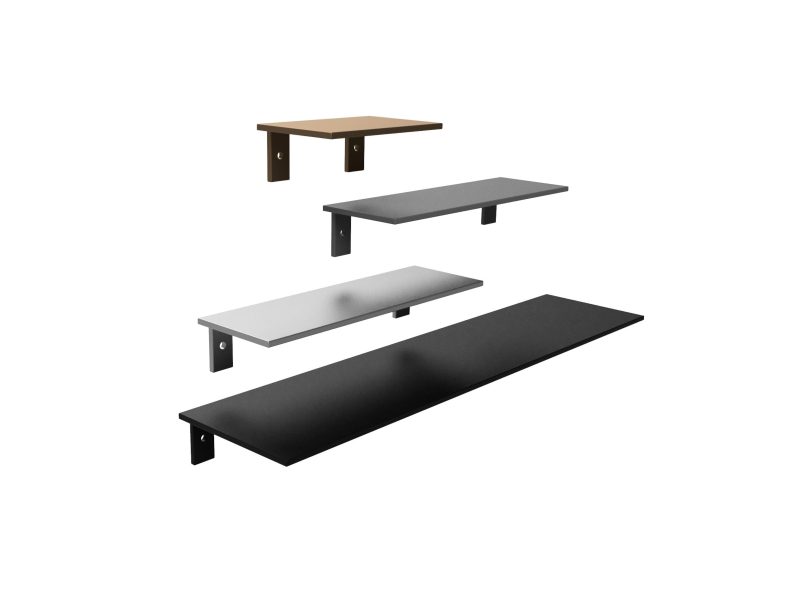 Metal shelves